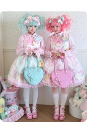 Sheep Puff Heart Shaped Patent PU Bag(Limited Reservation/7 Colours/Full Payment Without Shipping)